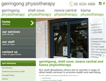 Tablet Screenshot of gerringongphysio.com